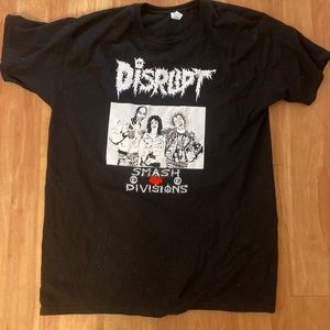 Disrupt Crust Punk T Shirt XL